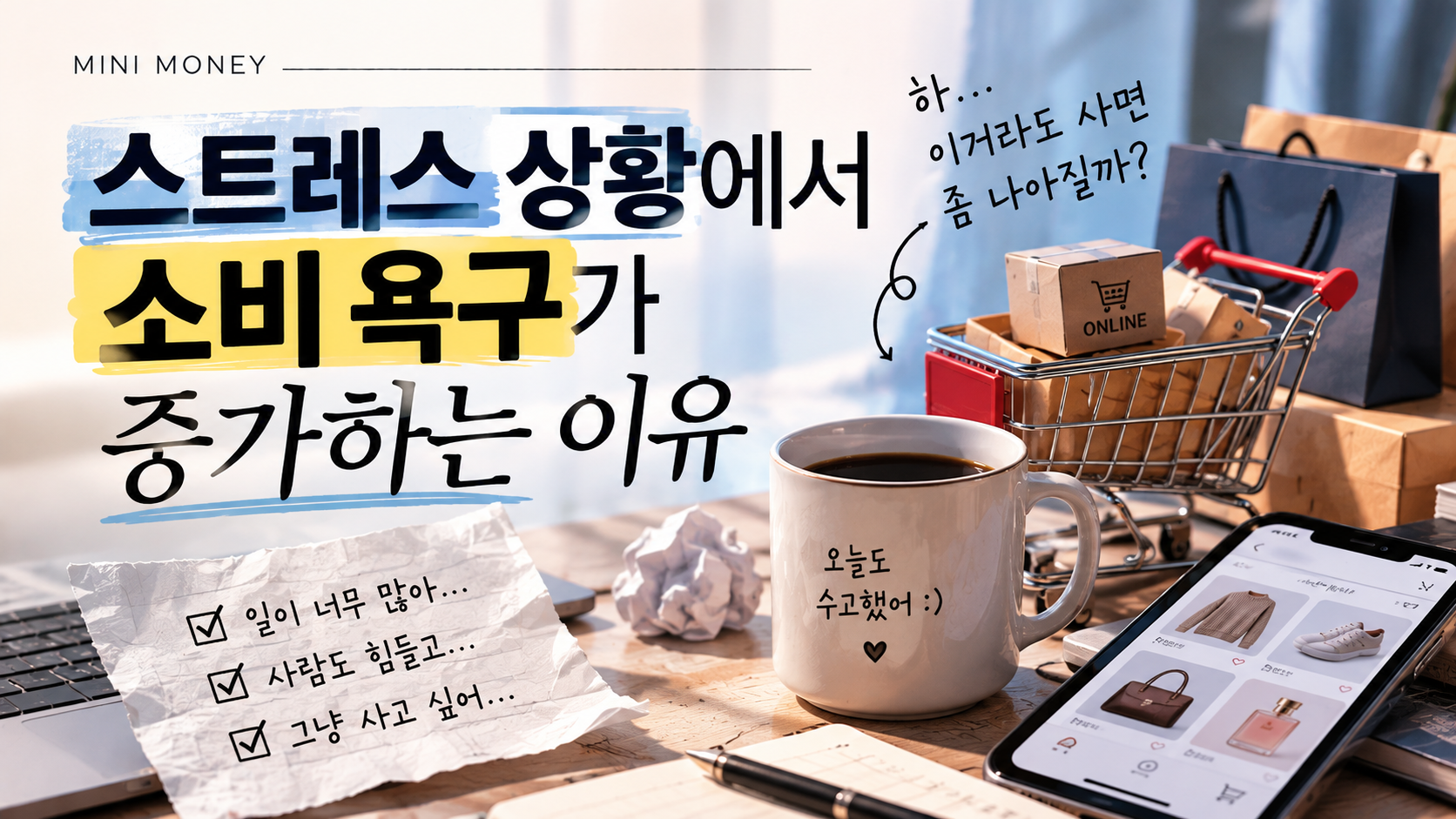 스트레스 소비 욕구 썸낼