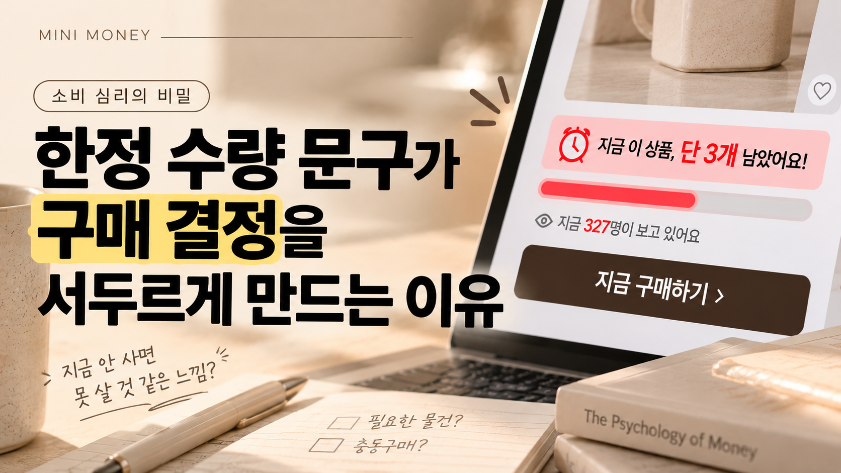 한정 수량 썸낼